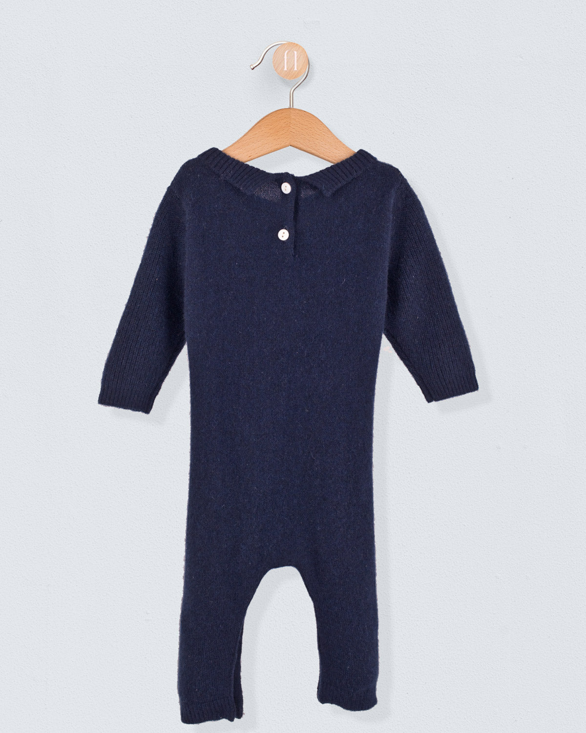 Winston Navy Cashmere Knit Romper